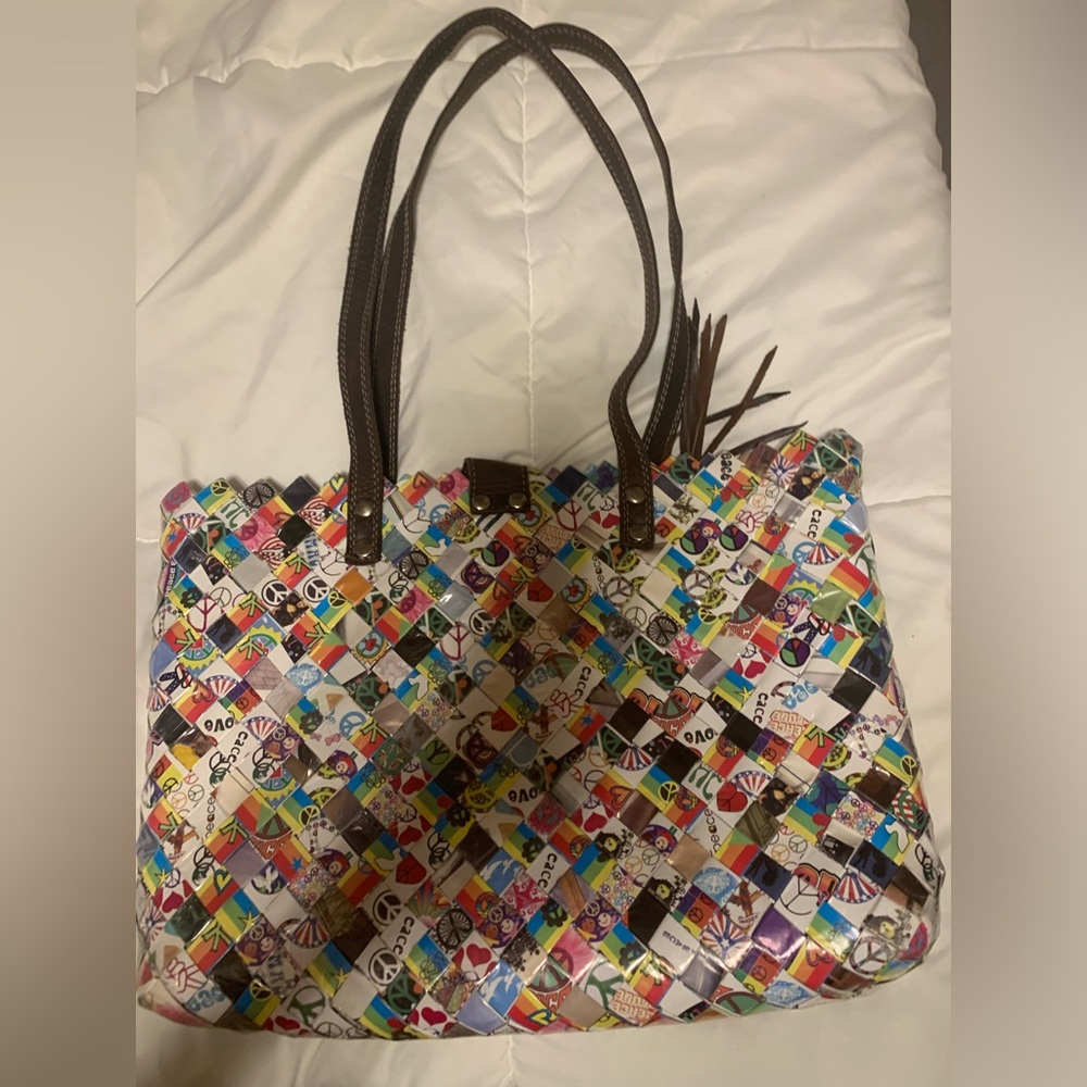 Nahui Ollin Multicolor Woven Tote